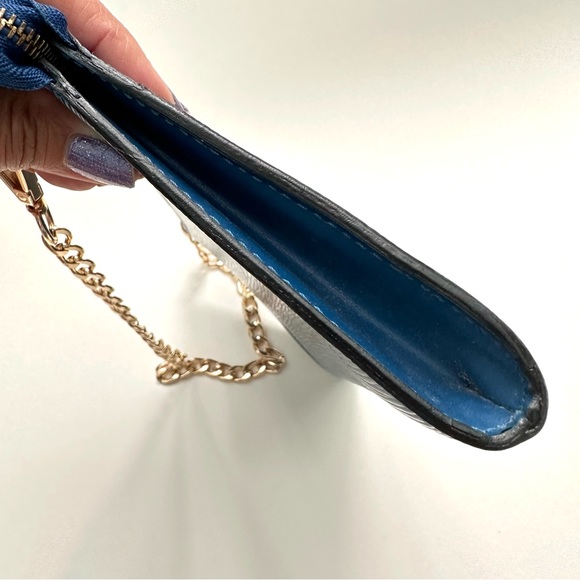 LV blue epi pochette accessories with LV dust bag - Picture 7 of 12